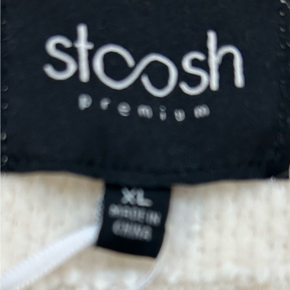 STOOSH / NWT/ Cream Long Coat with Black Trim / sold at Buckle/ S and XL - Picture 12 of 14